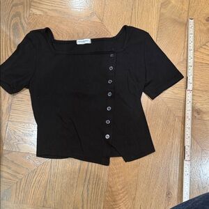 Elegant Black Button-Down Shirt